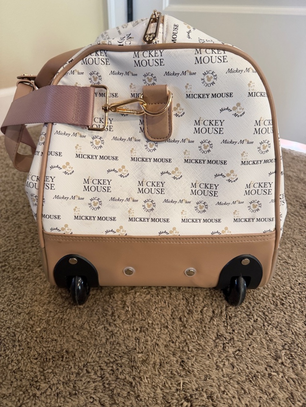 Disney Mickey Mouse Rolling Duffel Bag NWOT - Picture 3 of 8